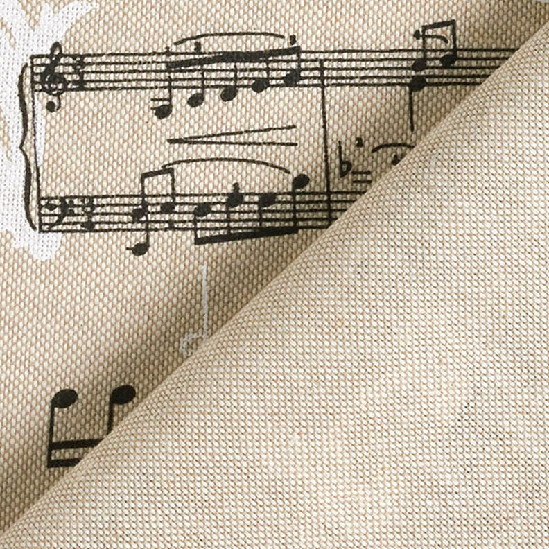 Decor Fabric Half Panama musical – black/natural,  image number 4