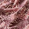 Decor Fabric Half Panama flowers and tendrils – natural/burgundy,  thumbnail number 2