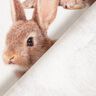 Decor Fabric Half Panama large rabbits – ivory/brown,  thumbnail number 4