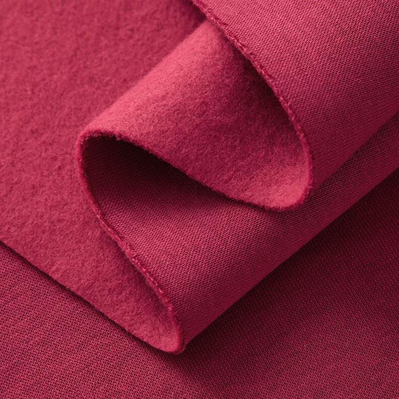 Brushed Sweatshirt Fabric – raspberry,  image number 4