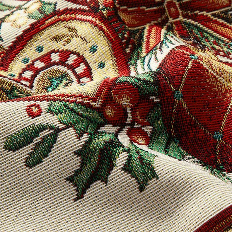 Decorative Panel Tapestry Fabric Christmas Decorations – carmine,  image number 2
