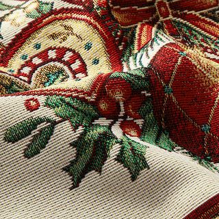 Decorative Panel Tapestry Fabric Christmas Decorations – carmine, 