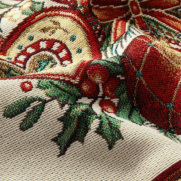 Decorative Panel Tapestry Fabric Christmas Decorations – carmine,  image number 2