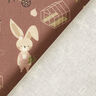 Organic Cotton Poplin rabbit, bear and fox gardening – chestnut,  thumbnail number 4