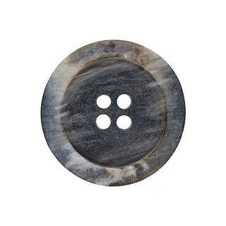 4-Hole Polyester Button – dark grey, 