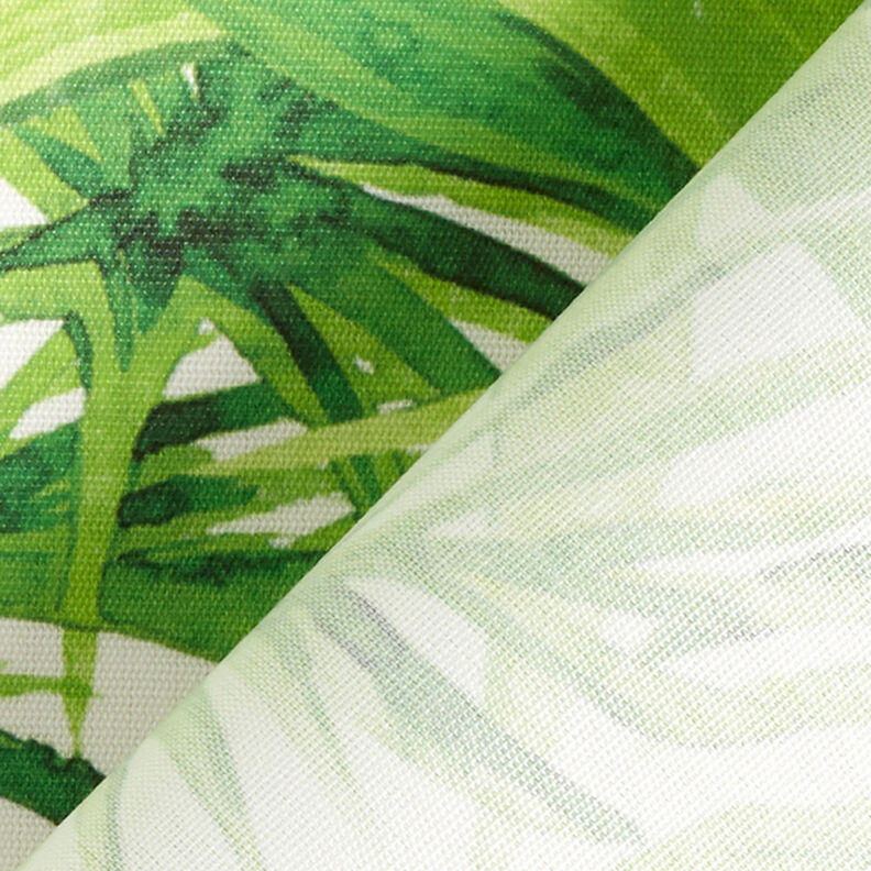 Outdoor Fabric Canvas Tropical Leaves – light green,  image number 4