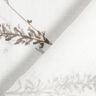 Curtain Fabric Voile Delicate branches – white/silver grey,  thumbnail number 4