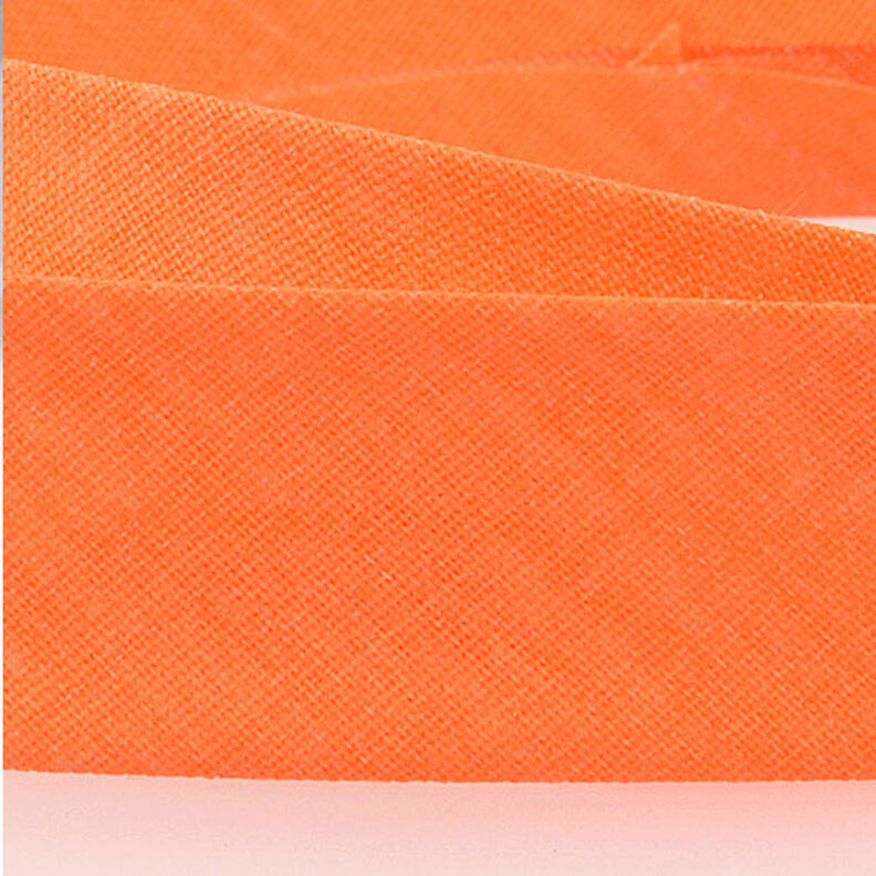 Bias binding Polycotton [20 mm] – neon orange,  image number 2