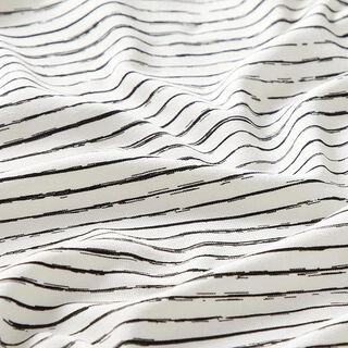 Cotton Jersey Scribble Stripes – offwhite, 