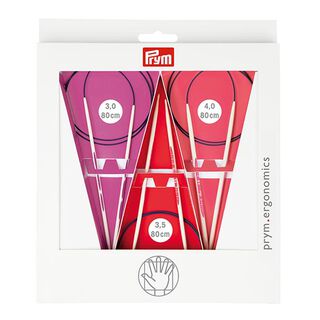 Circular Knitting Needle Set, 3 pieces [3,0 - 4,0] Ergonomics| Prym, 