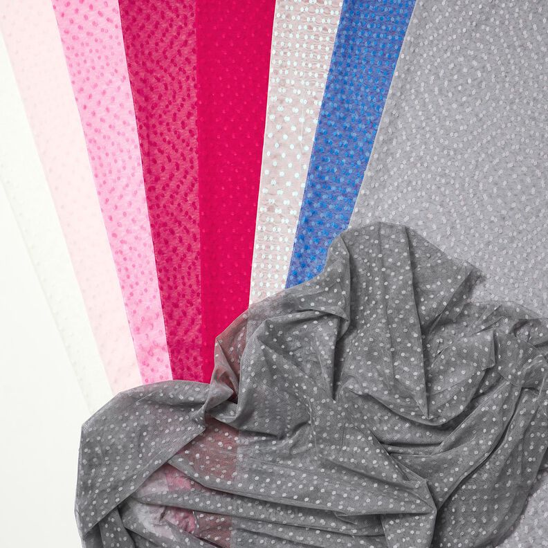 Dots soft mesh – intense pink,  image number 6