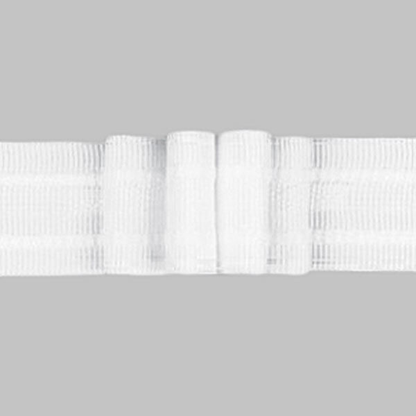 Pleated Curtain Tape 4x, 26 mm – white | Gerster,  image number 1