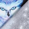 Cotton Jersey Winter owl Panel | Glitzerpüppi – black/grape,  thumbnail number 4