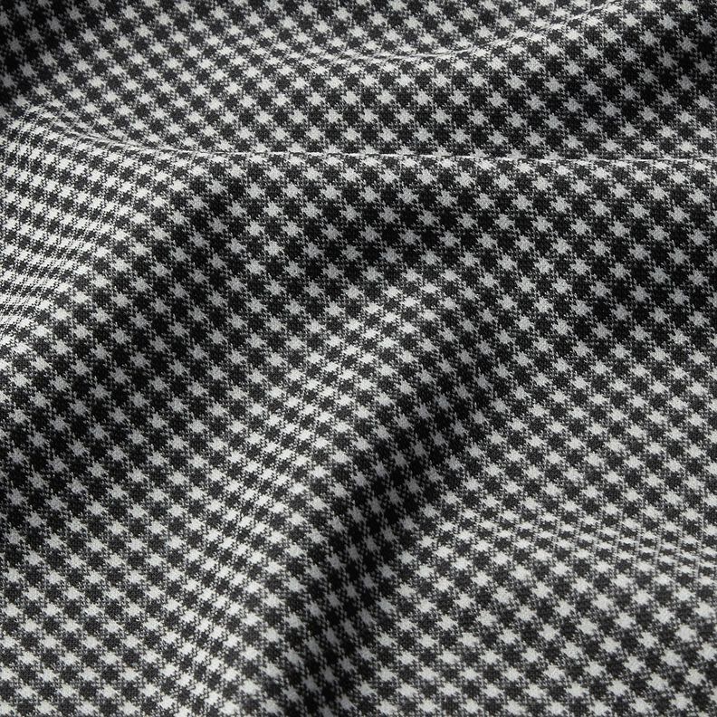 Knitted jacquard small houndstooth check – black/white,  image number 2