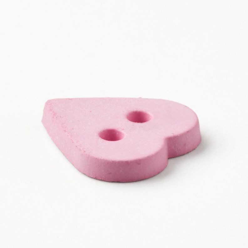 Heart-shaped button [Ø 15 mm] – pink,  image number 2