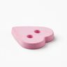 Heart-shaped button [Ø 15 mm] – pink,  thumbnail number 2