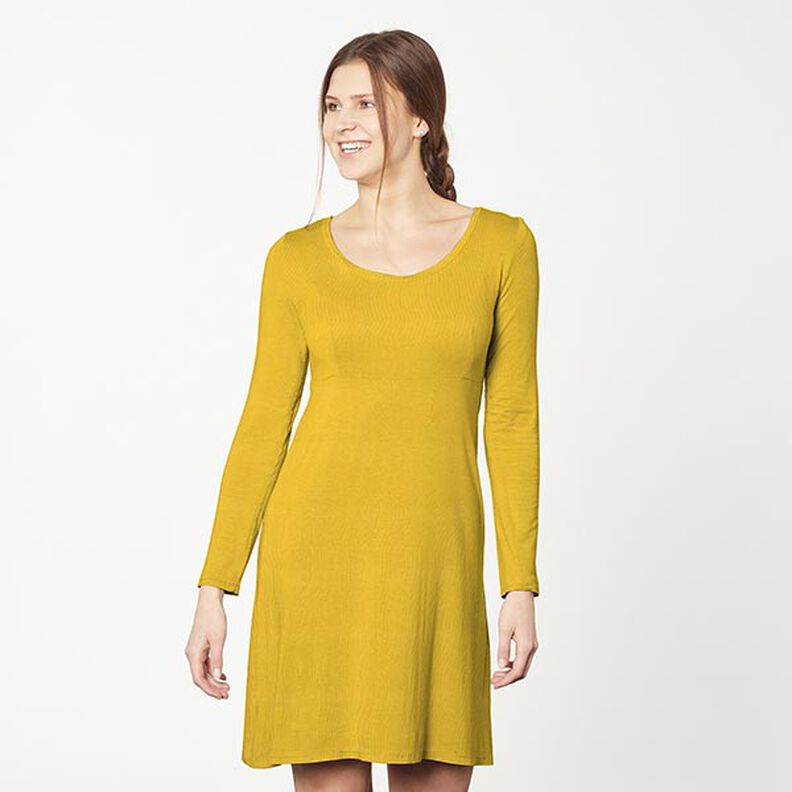 Bamboo Viscose Jersey Plain – curry yellow,  image number 7