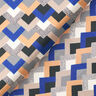 Retro Print Lightweight Satin – indigo/beige,  thumbnail number 4