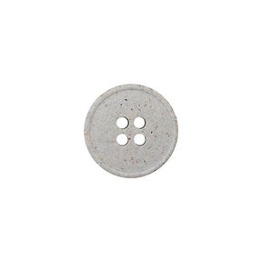 Recycled 4-Hole Hemp/Polyester Button – offwhite, 