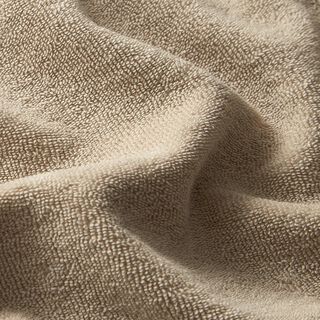Towelling Fabric Stretch Plain – light beige, 