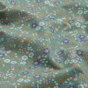 Cotton Jersey Forest flower meadow Digital Print – reed, 