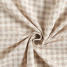 Textured check cotton fabric – white/cashew,  thumbnail number 4