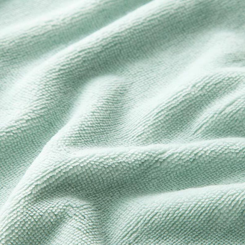 Cosy Towelling Bamboo Plain – aqua blue,  image number 3