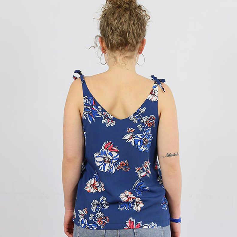 FRAU MAYA - summer top with a knot, Studio Schnittreif | XS - L,  image number 3