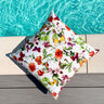 Outdoor Fabric Canvas Flowers and butterflies – white/lilac,  thumbnail number 6