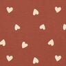 French Terry Scattered Hearts &ndash; dark red,  thumbnail number 1