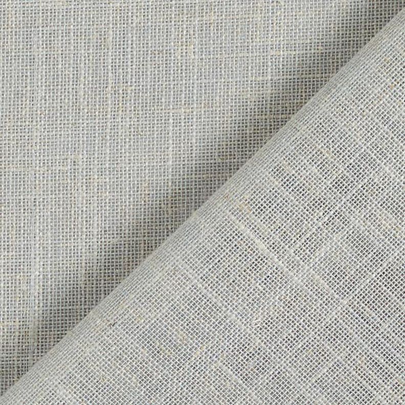 Curtain Fabric Voile Linen Look 300 cm – light grey,  image number 3