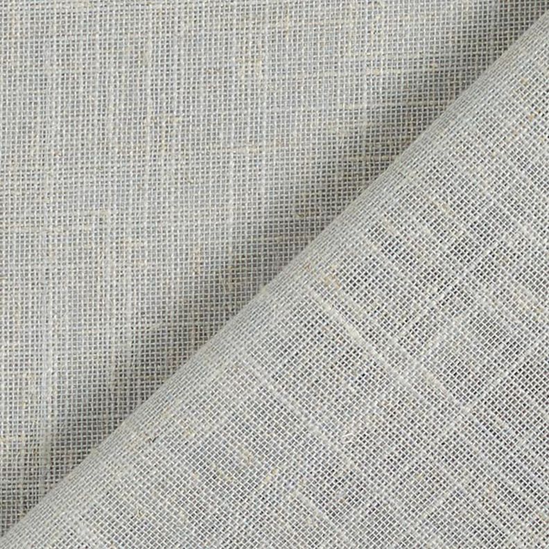 Curtain Fabric Voile Linen Look 300 cm – light grey,  image number 3