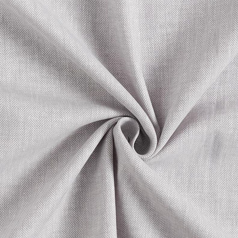Herringbone Linen Cotton Blend – light grey,  image number 3