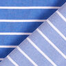 Viscose stretch with glitter stripes – blue/white,  thumbnail number 4
