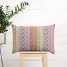 Tablecloth fabric stripy collage – offwhite/mustard,  thumbnail number 6