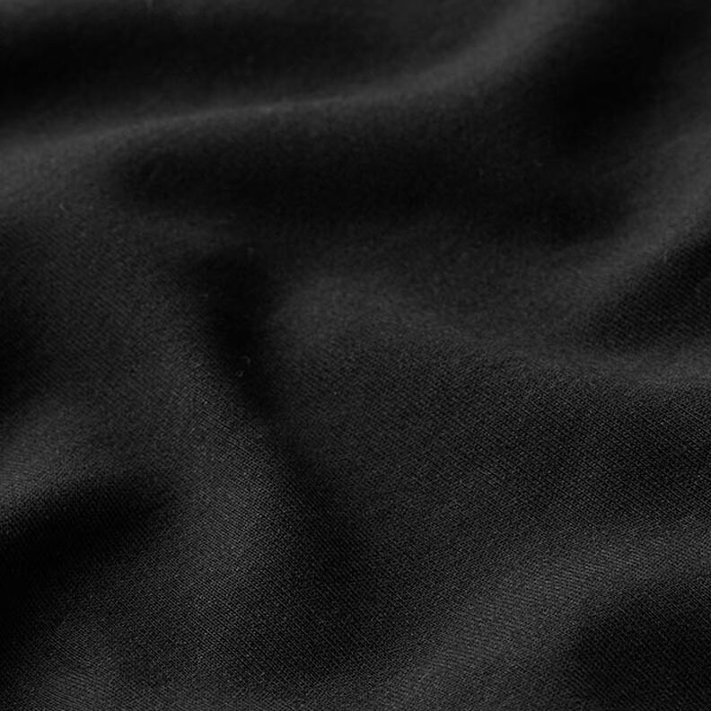 GOTS Plain Interlock Jersey – black,  image number 2