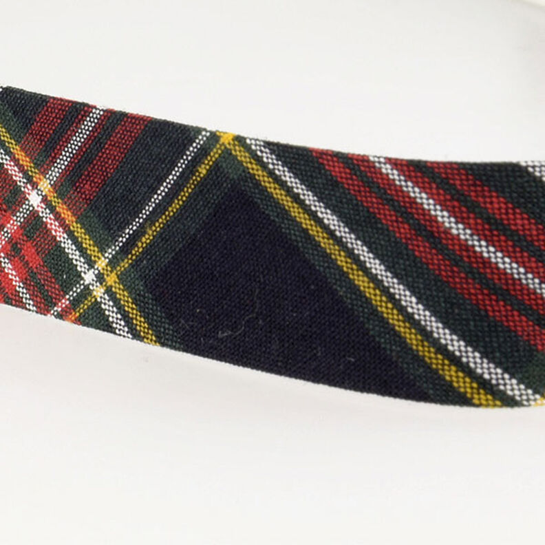 Bias binding Tartan [20 mm] – black,  image number 2