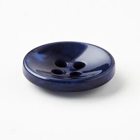 4-hole button marbled [Ø 15 mm] – indigo, 