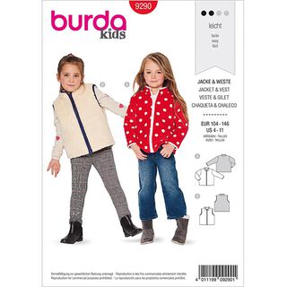 Jacket, Burda 9290 | 104-146, 