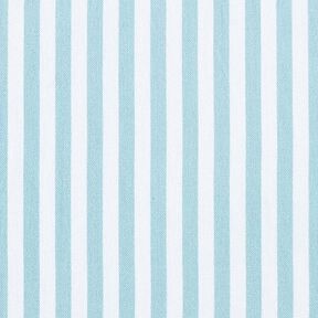 Decor Fabric Half Panama Vertical stripes – aqua blue/white, 