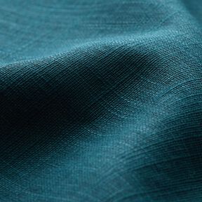 Linen fabric Ramie mix medium – petrol, 