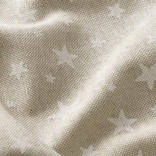 Decor Fabric Half Panama stars – natural/white, 