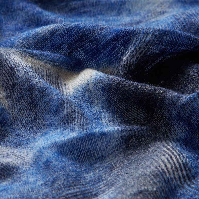 Brushed fine knit batik – navy blue/midnight blue,  image number 2