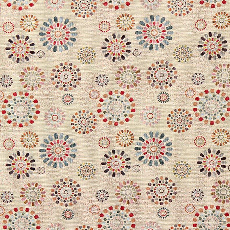 Decor Fabric Tapestry Fabric Mandalas – light beige/pink,  image number 1
