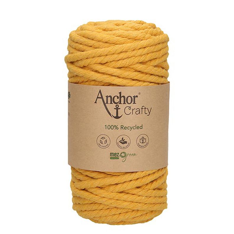 Anchor Crafty Recycled Macrame Cord [5mm] – mustard,  image number 2