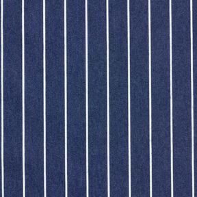 Chambray Stripes – navy blue/offwhite, 