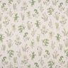 Decor Fabric Half Panama kitchen herbs – natural/green,  thumbnail number 1