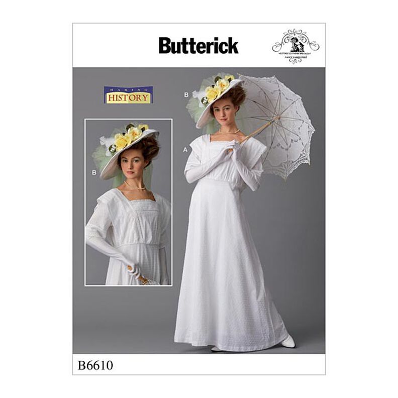 Misses' Costume and Hat by Making History, Butterick 6610 | 14 - 22,  image number 1