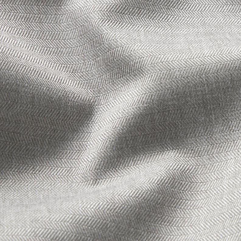 Blackout Fabric Blackout fine herringbone – silk grey,  image number 2