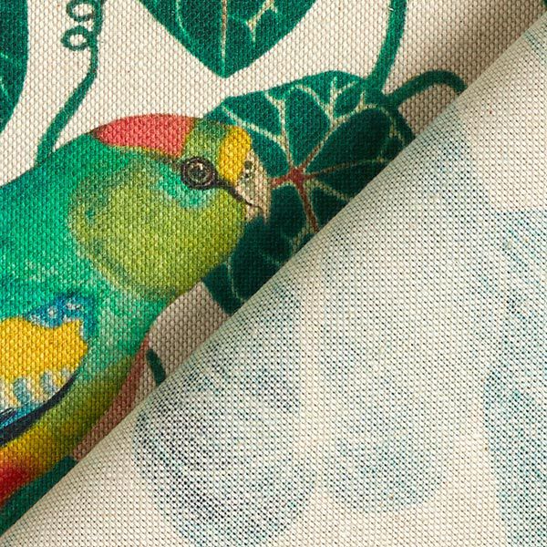 Decor Fabric Half Panama Digital Print Jungle – dark green/natural,  image number 4